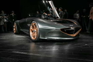 Sleek Genesis Essentia Concept Car On Display Wallpaper