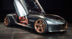 Sleek Genesis Essentia Concept Car On Display Wallpaper