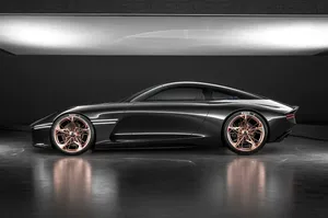 Sleek Genesis Essentia Concept Car Showcased In Stunning Environment Wallpaper