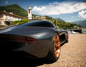 Sleek Genesis Essentia Luxury Concept Car Showcase Wallpaper