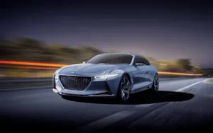 Sleek Genesis G70 On Open Road Wallpaper