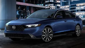 Sleek Honda Accord Parked At Sunset Wallpaper