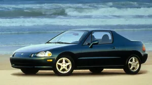 Sleek Honda Civic Del Sol Basking In The Sunset Wallpaper