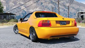 Sleek Honda Civic Del Sol In Vibrant Red Wallpaper