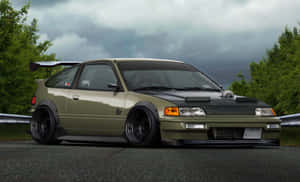 Sleek Honda Civic Del Sol On A Scenic Road Wallpaper