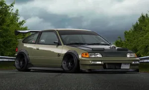 Sleek Honda Civic Del Sol On A Scenic Road Wallpaper