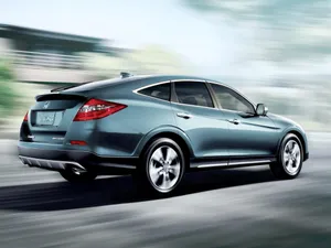 Sleek Honda Crosstour On Open Road Wallpaper
