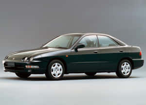 Sleek Honda Integra In Motion Wallpaper