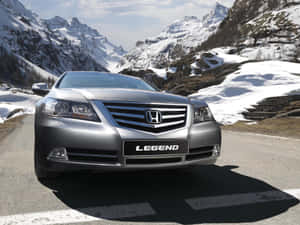 Sleek Honda Legend On The Road Wallpaper