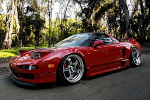 Sleek Honda Nsx In A Stunning Urban Landscape Wallpaper