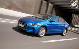 Sleek Hyundai Elantra In A Urban Landscape Wallpaper