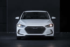 Sleek Hyundai Elantra In Motion Wallpaper