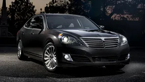 Sleek Hyundai Equus In A Stunning Scenery Wallpaper
