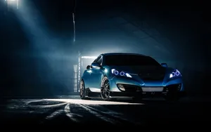 Sleek Hyundai Genesis On The Road Wallpaper