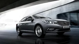 Sleek Hyundai Sonata At Dusk Wallpaper