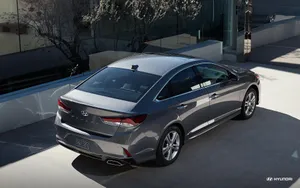 Sleek Hyundai Sonata In A Stunning Urban Landscape Wallpaper