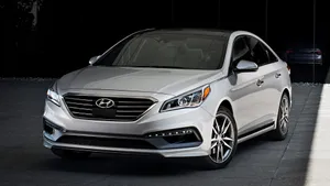Sleek Hyundai Sonata On The Road Wallpaper