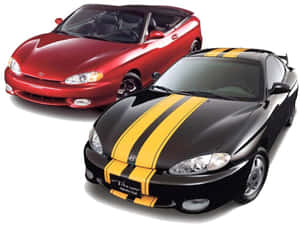 Sleek Hyundai Tiburon In Action Wallpaper