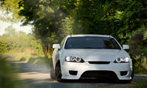 Sleek Hyundai Tiburon In High Definition Wallpaper