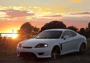 Sleek Hyundai Tiburon Sports Car Wallpaper