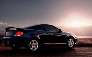 Sleek Hyundai Tiburon Sports Car Wallpaper