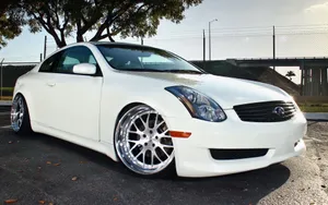 Sleek Infiniti G35 Parked In An Urban Setting Wallpaper