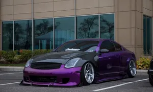 Sleek Infiniti G35 Showcased In Stunning Urban Landscape Wallpaper