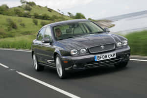 Sleek Jaguar X-type In Pristine Condition Wallpaper