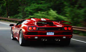 Sleek Lamborghini Diablo In Its Signature Style Wallpaper