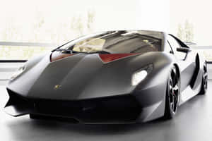 Sleek Lamborghini Sesto Elemento In Action Wallpaper