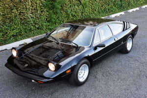 Sleek Lamborghini Urraco In Action Wallpaper