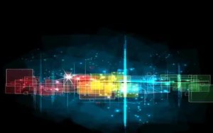 Sleek Lenovo Tablet On A Blue Surface Wallpaper