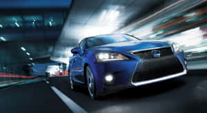 Sleek Lexus Ct 200h Hybrid Driving Through The City Wallpaper