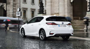 Sleek Lexus Ct 200h Hybrid On Display Wallpaper