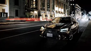 Sleek Lexus Gs In Motion Wallpaper