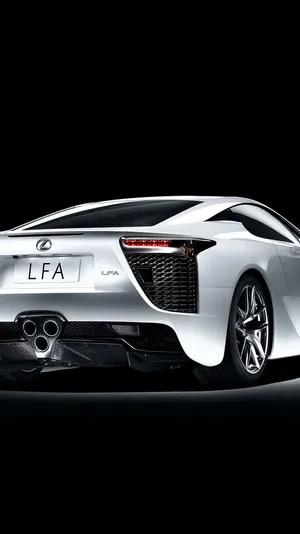 Sleek Lexus Lfa Sports Car In Action Wallpaper