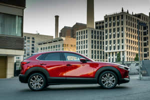 Sleek Mazda Cx-30 In Stunning Landscape Wallpaper