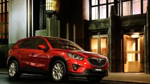 Sleek Mazda Cx-5 On The Open Road Wallpaper