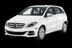 Sleek Mercedes-benz B-class In A Scenic Driveway Wallpaper