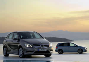 Sleek Mercedes Benz B-class In Urban Setting Wallpaper