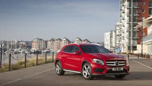 Sleek Mercedes-benz Gla-class In Action Wallpaper
