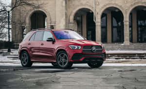 Sleek Mercedes Benz Gle-class On The Road Wallpaper