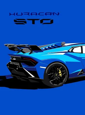 Sleek Minimalist Car On Abstract Background Wallpaper