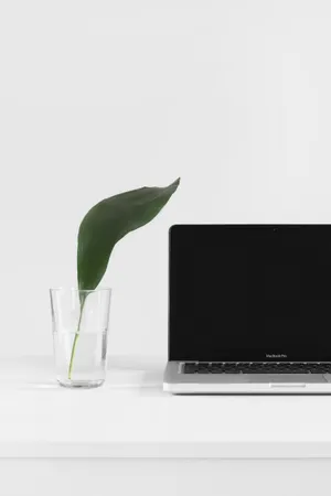 Sleek Minimalist Macbook Pro Setup Wallpaper