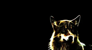 Sleek Minimalist Wolf Design Wallpaper