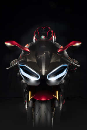 Sleek New Kymco Motorcycle On Urban Street Wallpaper