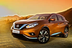 Sleek Nissan Murano On Scenic Highway Wallpaper