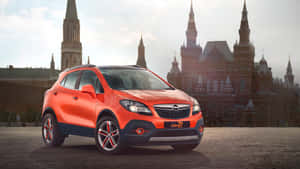 Sleek Opel Mokka In Action Wallpaper