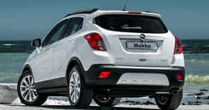 Sleek Opel Mokka In Motion Wallpaper