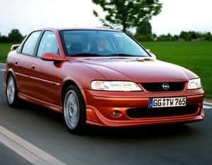 Sleek Opel Vectra In Light Silver Wallpaper